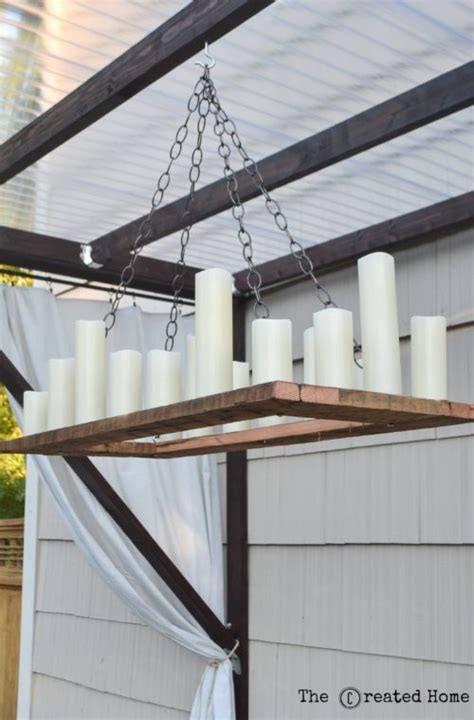 Remodelaholic How To Make Your Own Rustic Candle Outdoor