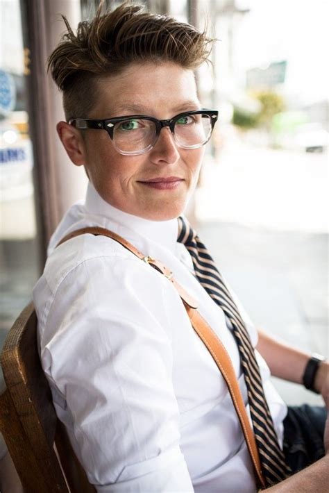 Dapper Styled Woman With Tie And Suspenders Butch Fashion Queer