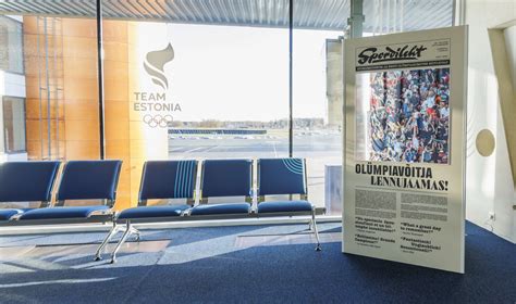 Estonian Olympic Committee Opens Exhibition At Airport Gate