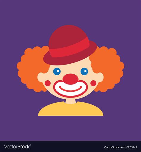 cute clown royalty free vector image vectorstock