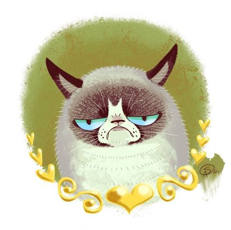 Grumpy Cat Portrait Grumpy Cat Art Cat Art Grumpy Cat Meme