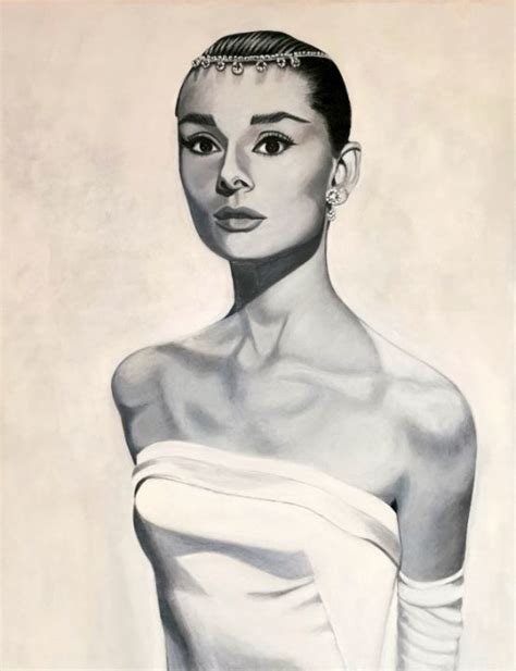 Audrey Hepburn Acrylic Painting Jdart Paintings And Prints People