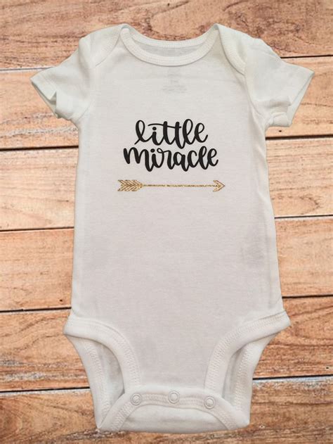 Little Miracle Baby Girl Onesie Etsy