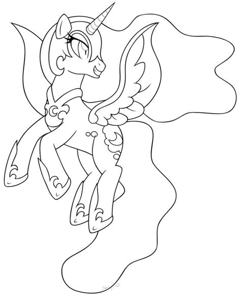 She appears the season one premiere of my little pony friendship is magic as nightmare moon. Nightmare Moon Coloring Pages - Coloring Home