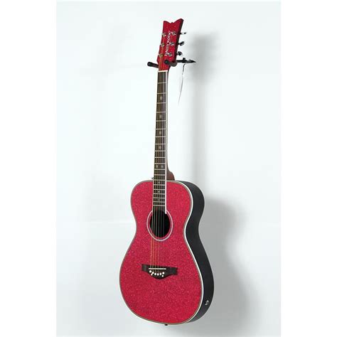 Daisy Rock Pixie Spruce Top Acoustic Electric Guitar Level 3 Pink