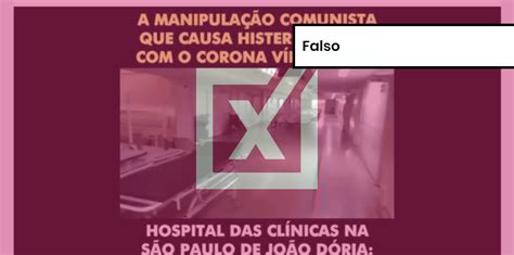 Jornal Correio É falso que o Hospital das Clínicas de São Paulo não