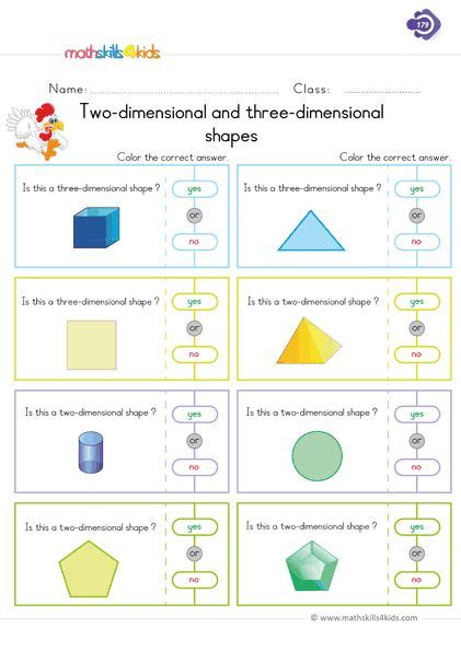 Two Dimensional And Three Dimensional Shapes Shapes Worksheets Three
