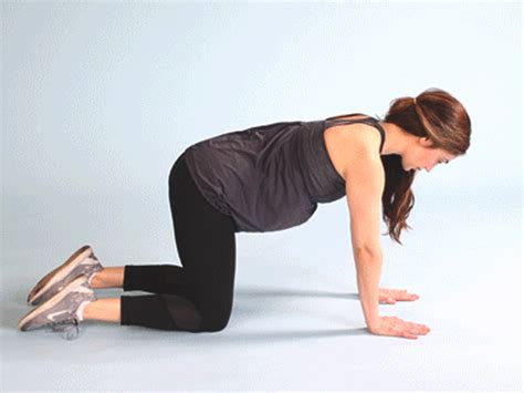 Begin with your hands and knees on the floor. How to Do Cat-Cow Pose and Stretch the Muscles in Your Back