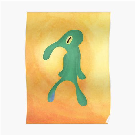 Bold And Brash Squidward Poster For Sale By Itslaurengarcia Redbubble