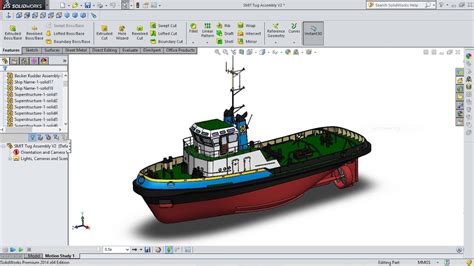 Solidworks drawings are more than simple illustrations. Ship 3D view in SolidWorks - YouTube
