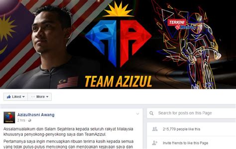 Ucapan terima kasih ini terlihat simpel dan sederhana. Teks penuh ucapan terima kasih Azizulhasni terselit ucapan ...