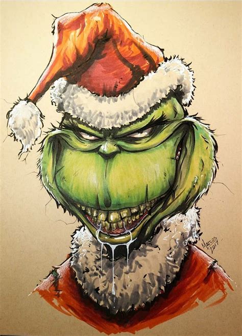 The Grinch Drawing Realistic Charlsie Rollins