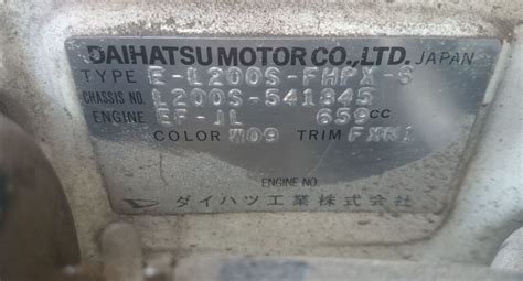 Daihatsu Mira Iii E L S J Type P Hp Specs Technical
