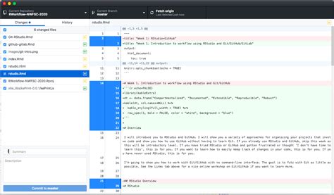 The github desktop app download and setup process is straightforward. Week 1. Introduction to workflow using RStudio and Git