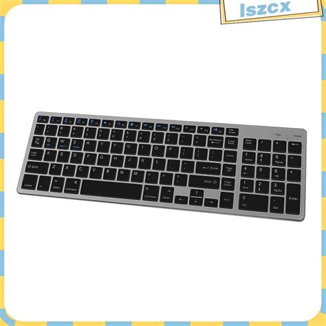 Compact Bluetooth Wireless Keyboard Slim Flat Quiet 90 Less Noise With