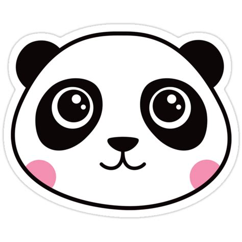 Panda Stickers Stickers By Mheadesign Redbubble