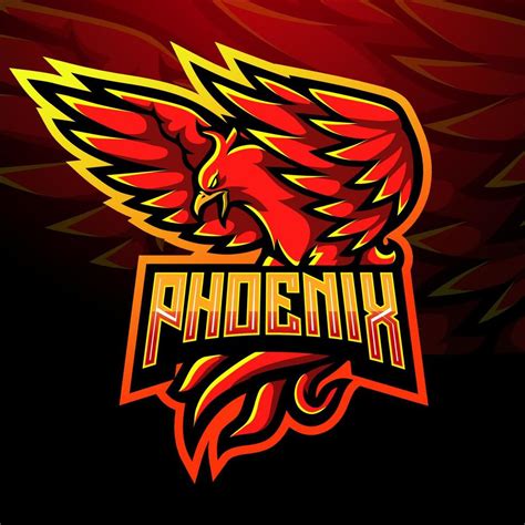 Red Phoenix Esport Logo Mascot Design 7101842 Vector Art At Vecteezy