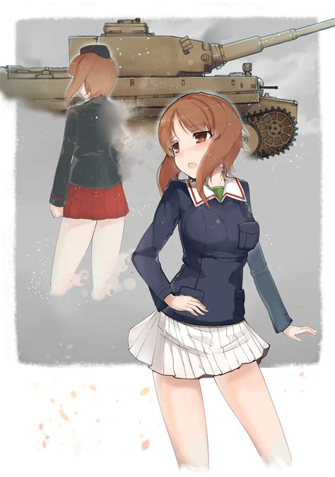 Nishizumi Miho Girls Und Panzer Drawn By Ekuesu Danbooru