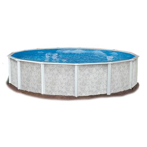 Shop Embassy Poolco Lakeshore 18 Ft X 18 Ft X 52 In Round Above Ground