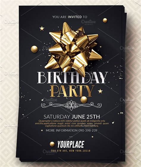 formal party invitations psd eps ai