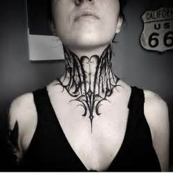 Neck Tattoo Freehand Throat Tattoo By Noeko Gothic Le
