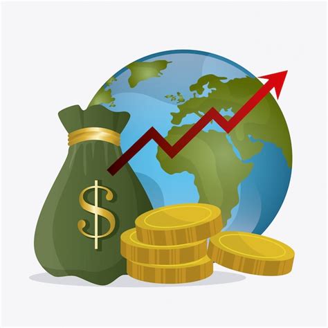 Глобальная экономика деньги и бизнес Бесплатно векторы