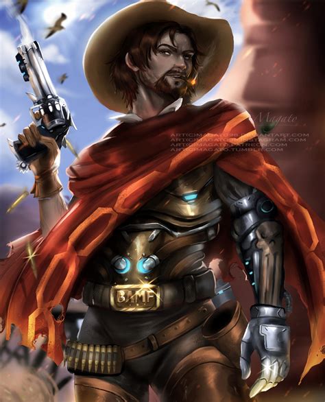 Overwatch Mccree Drawing Mccree Is A Damage Hero In Overwatch