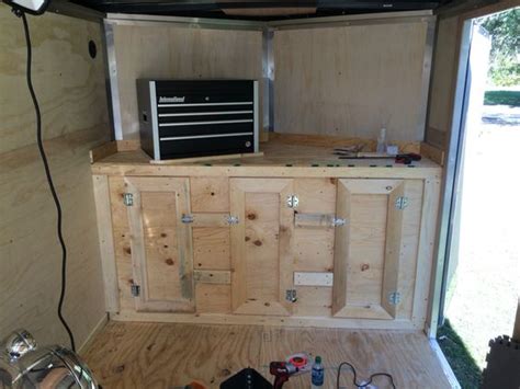 Storage ideas for every room. V nose trailer cabinet | Stuff I built | Pinterest ...