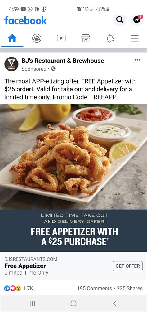 Bjs coupons deals gas savings & more. Pin by KT on Restaurant Delivery in 2020 | Free appetizer ...