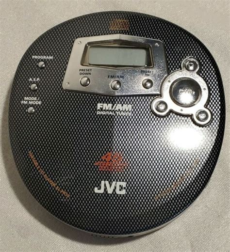 Jvc Portable Cd Player Model Xl Pr10bk Amfm Radio Anti Shock With