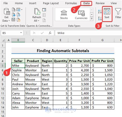 How To Add Subtotals In Excel Easy Ways Exceldemy