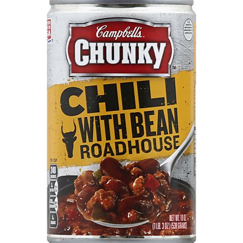 Campbells® Chunky Chili With Beans 19 Oz Can Chili Carlie Cs