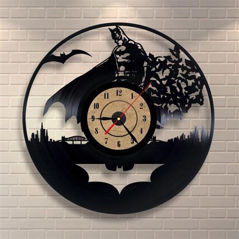batman bats vinyl record wall clock vinyl batman retro