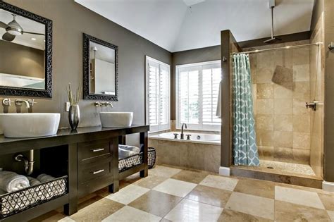This is an example of a small classic ensuite bathroom in london with an alcove bath, white walls, a submerged sink, white floors and grey worktops. 25 Latest Contemporary Bathrooms Design Ideas - The WoW Style