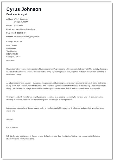 Cover Letter Layout: Example and 20+ Rules