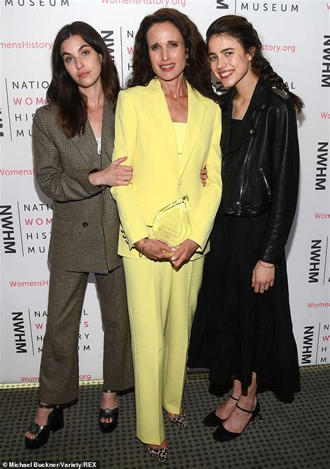 Andie Macdowell Joins Her Daughters Margaret And Rainey Qualley At The