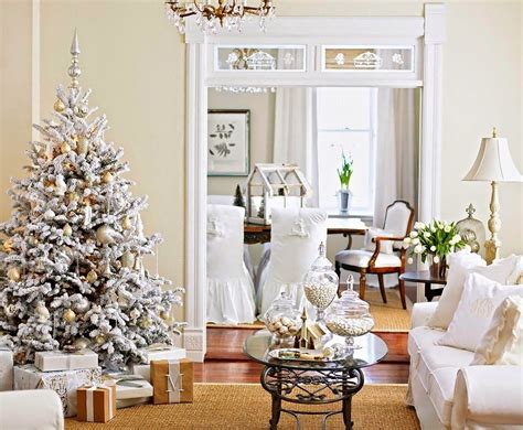 Dreamy White Christmas Living With Images Christmas Living Rooms