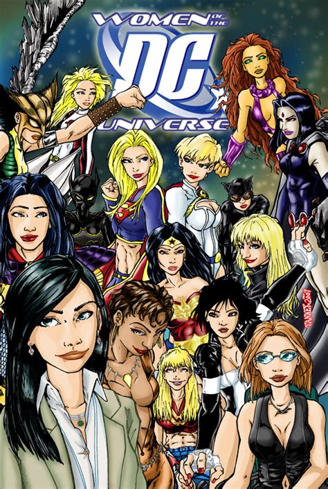 the women of the dc universe by tannerwiley on deviantart