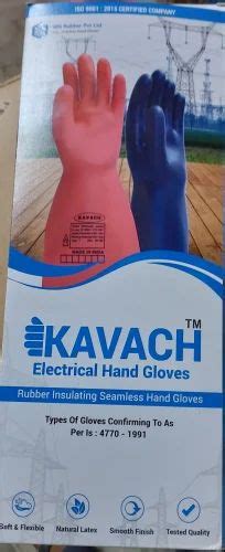 Handcare Plain Electrical Hand Gloves Kv Model Name Number Kavach Kv At Rs Pair In