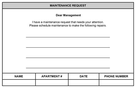 Preventive maintenance form, and more excel templates for 5s, standard work, and continuous process improvement. Printable Maintenance Work Order Request Form | Repair ...