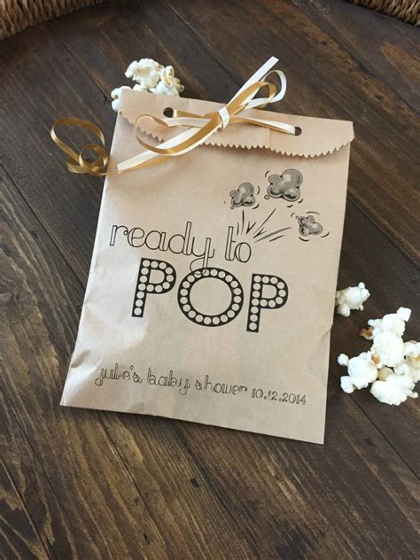 Shop custom baby shower gifts for boys and girls, including gender neutral designs, from personalizationmall.com. Baby Shower Ready to POP Favor Bags to Hold by ...