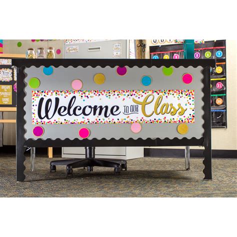 Confetti Welcome To Our Class Banner Tcr3606 Teacher Created Resources
