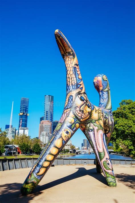 Angel Sculpture In Melbourne Australia Editorial Photo Image Of