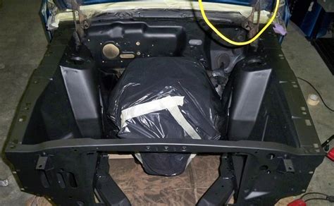 1967 Mustang Restoration Engine Compartment Painting
