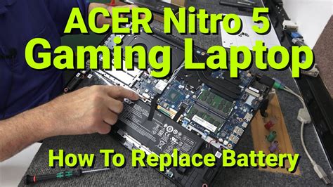 How To Replace Battery Acer Nitro 5 173 Gaming Laptop Youtube