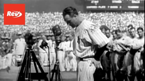 Lou Gehrig Farewell Speech Transcript Rev Blog