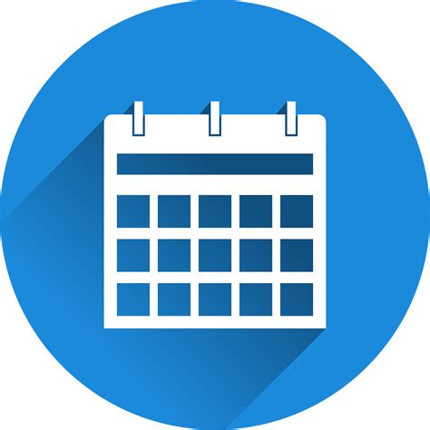 Blue Calendar Icon Customize And Print