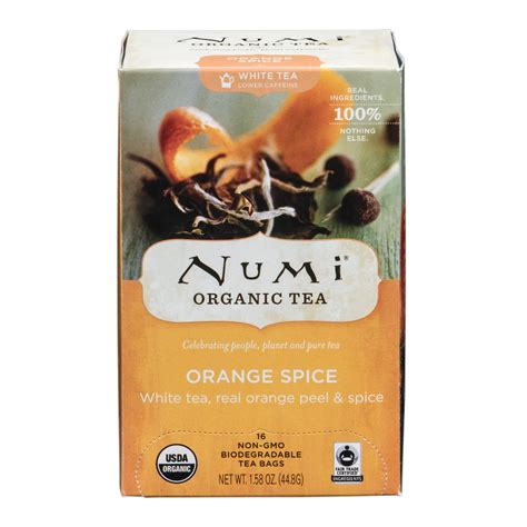 Numi Orange Spice Organic Tea 16 Count 158 Oz