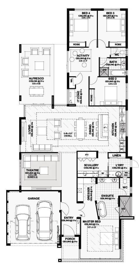 If you prefer some separation between your living space, dining room, and kitchen, these house plans are for you. Floor Plan Friday: Open plan dining, living and kitchen ...