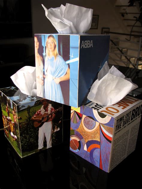 How about styling your fonts and make the text on the card stand out. How to Make Record Album Tissue Boxes | Style with a Smile
